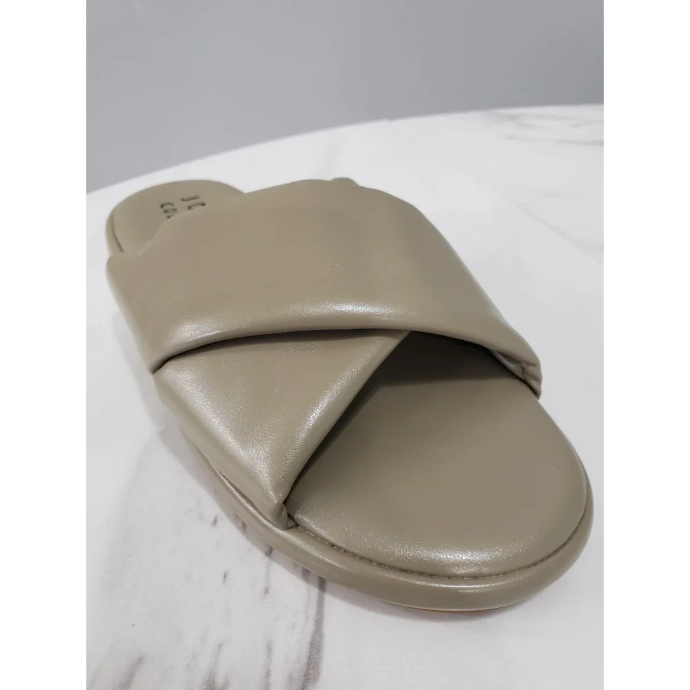 NEW NO BOX Puff Straps Addilynn Open Toe Sandal House‎ Shoes LIGHT SMOKEY GREEN